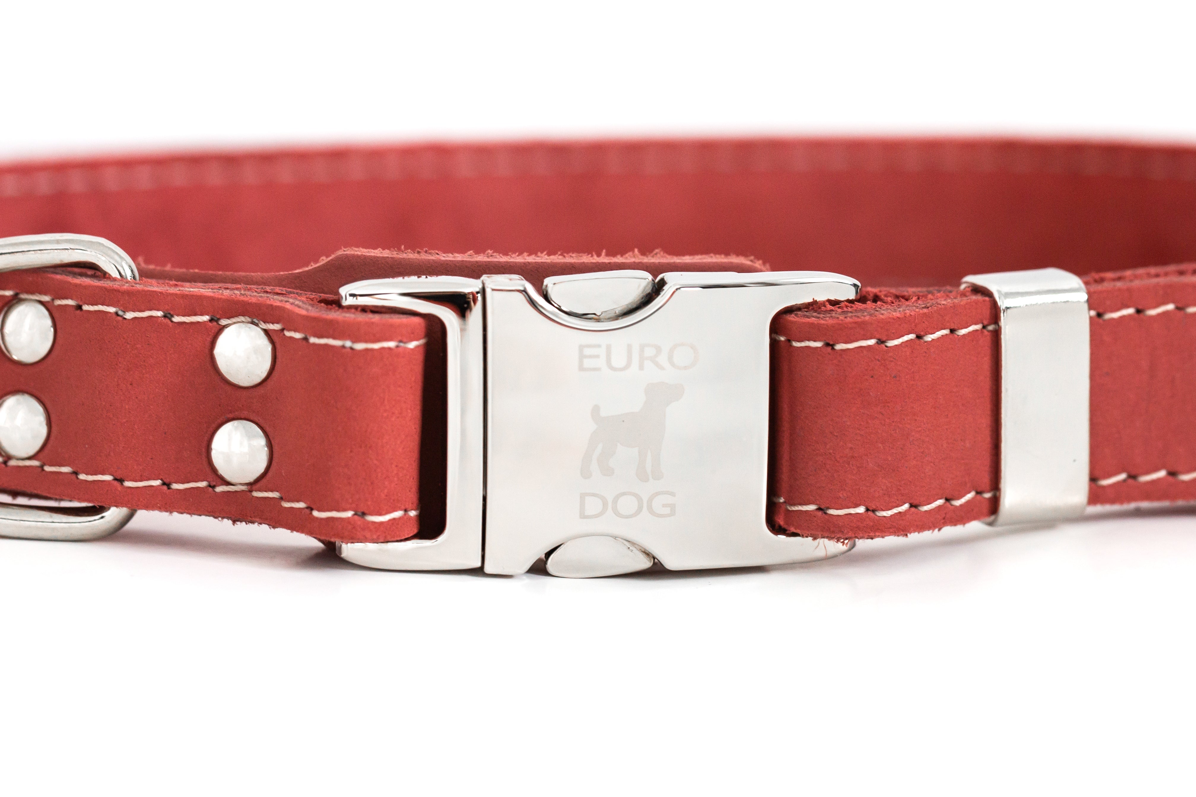 Bestseller Quick-Release Dog Collar – Coral Reef Full-Grain American Leather with European Steel Buckle, Adjustable Fit for All Breeds