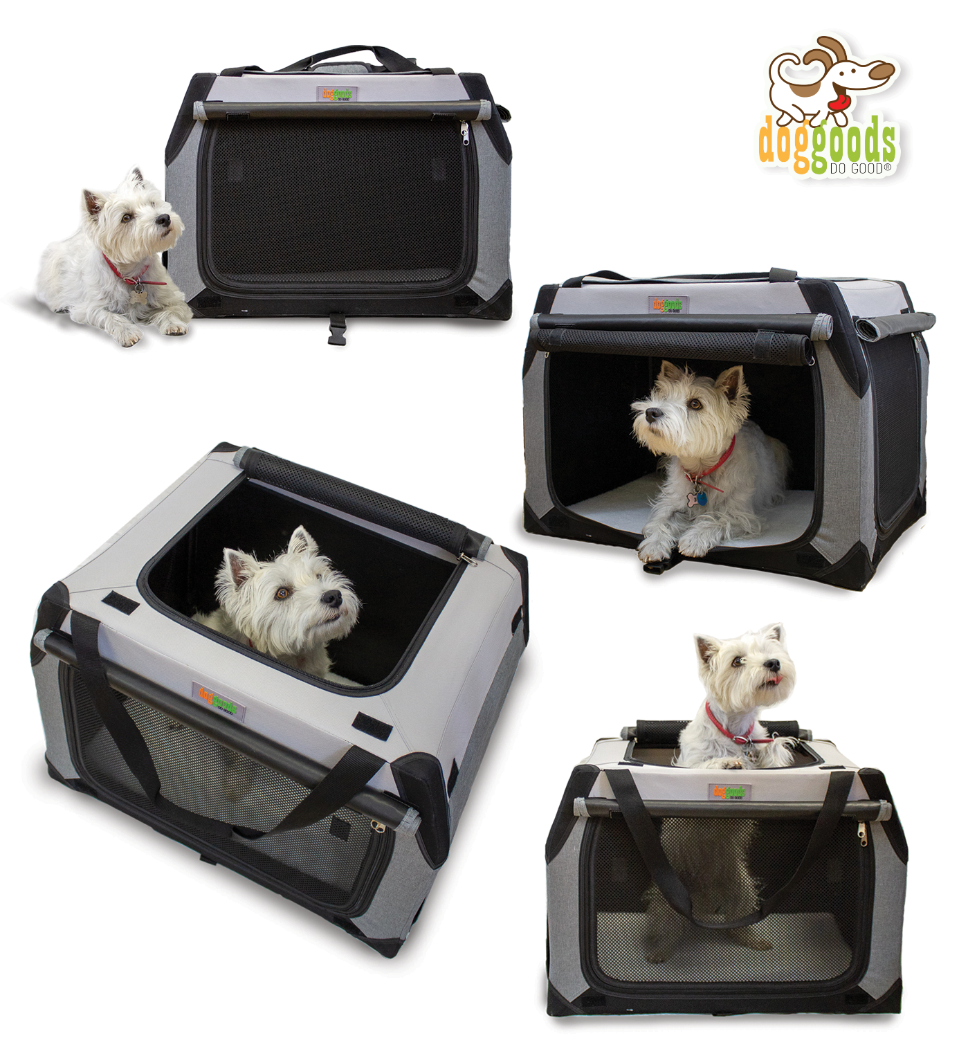 The Foldable Travel Dog Crate By DogGoods ™
