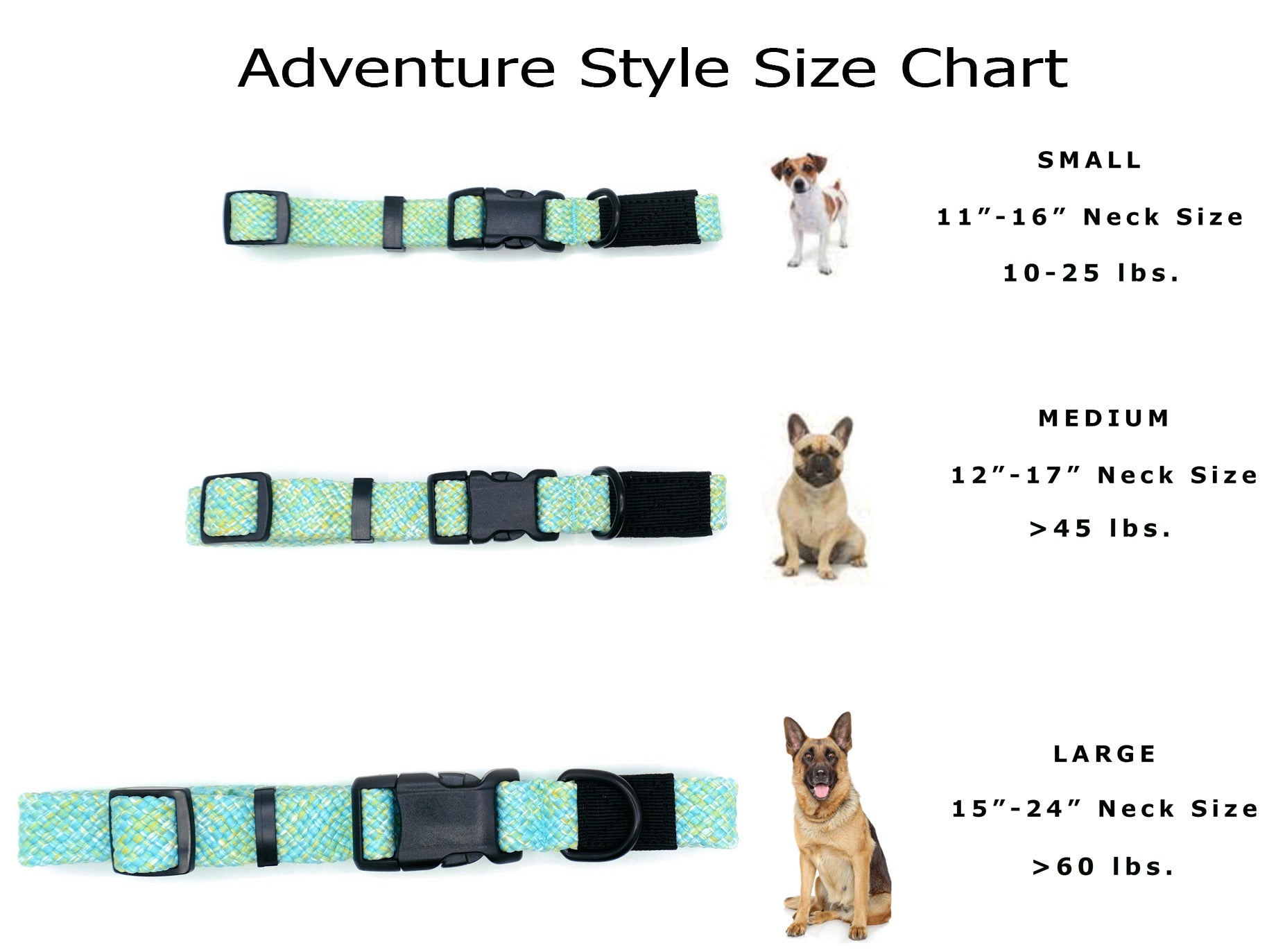 Adventure Style Mountain Wave Nylon Climbing Rope Dog Collar – Durable Flat-Weave Design with YKK Strong Buckle