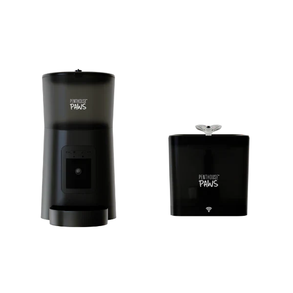 Smart HD Pet Feeder & Water Fountain Set – Automatic WiFi Pet Feeder with 1080p Camera, 6L Food Storage & 2.2L BPA-Free Fountain with 5-Level Filtration