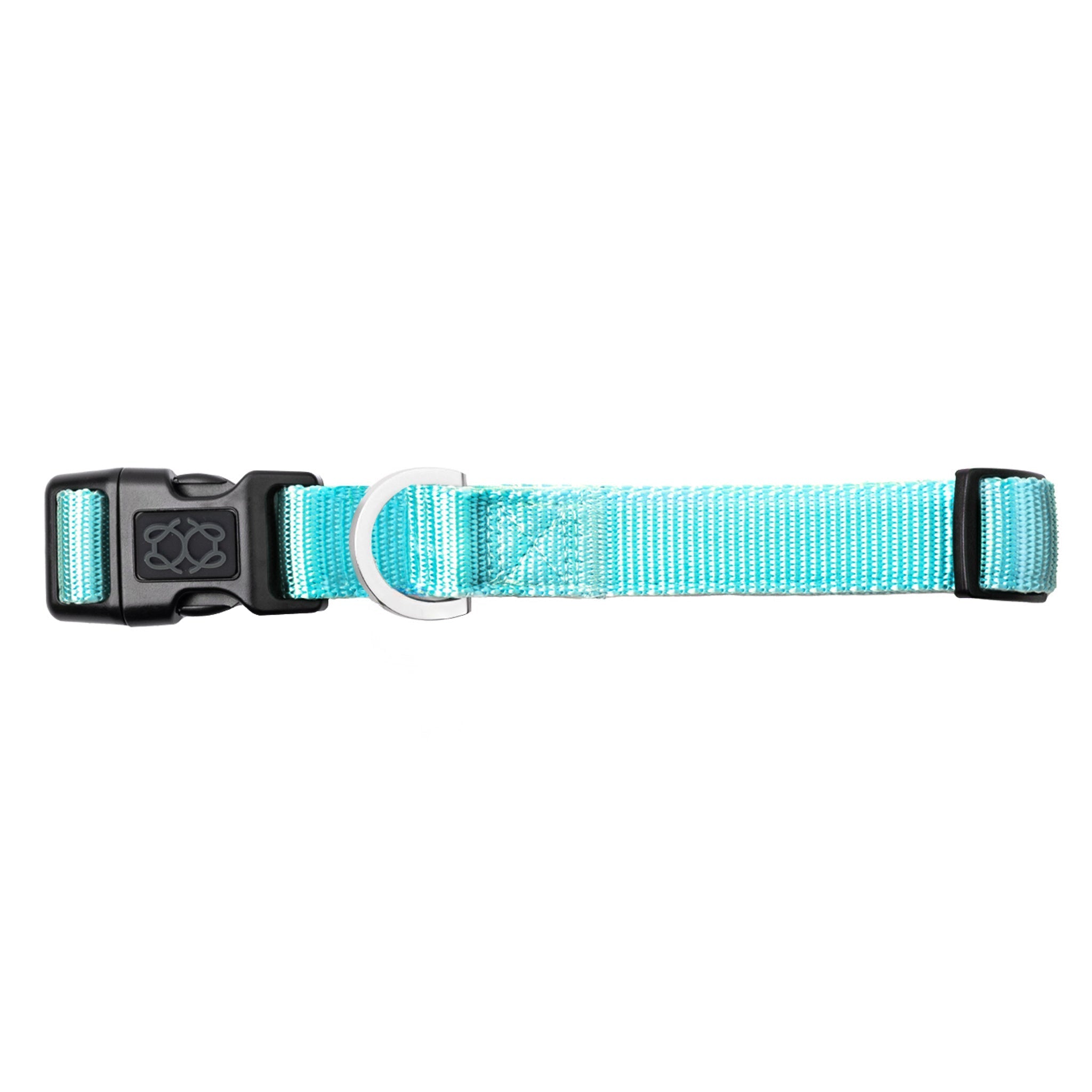 Dogistry City Dog Collar – Fifth Avenue Blue with Soft Padded Neoprene and Exclusive Dogistry Fabric, Adjustable Luxury Design for All Breeds