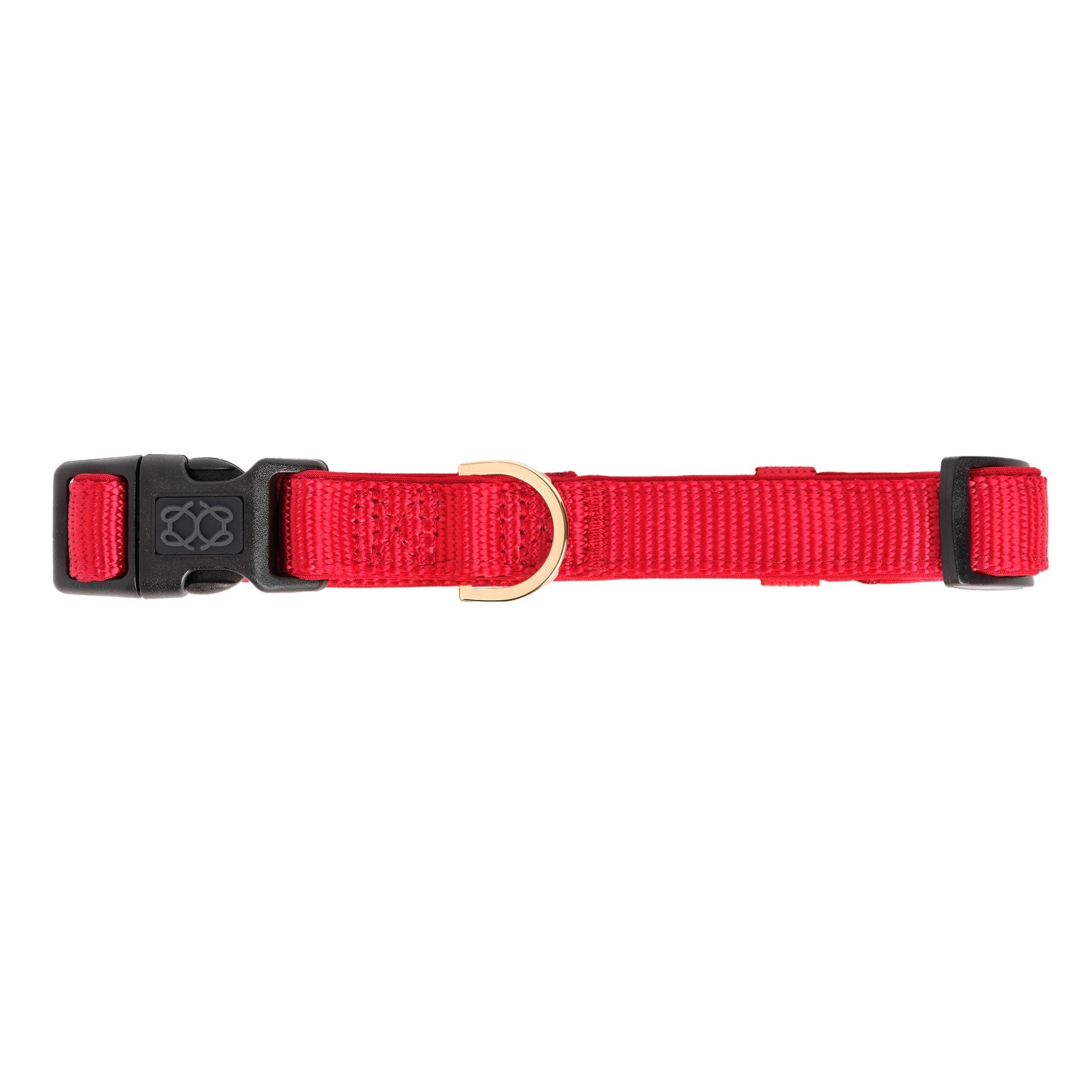Dogistry City Dog Collar – Iconic Red with Soft Padded Neoprene and Exclusive Dogistry Fabric, Adjustable Luxury Design for All Breeds