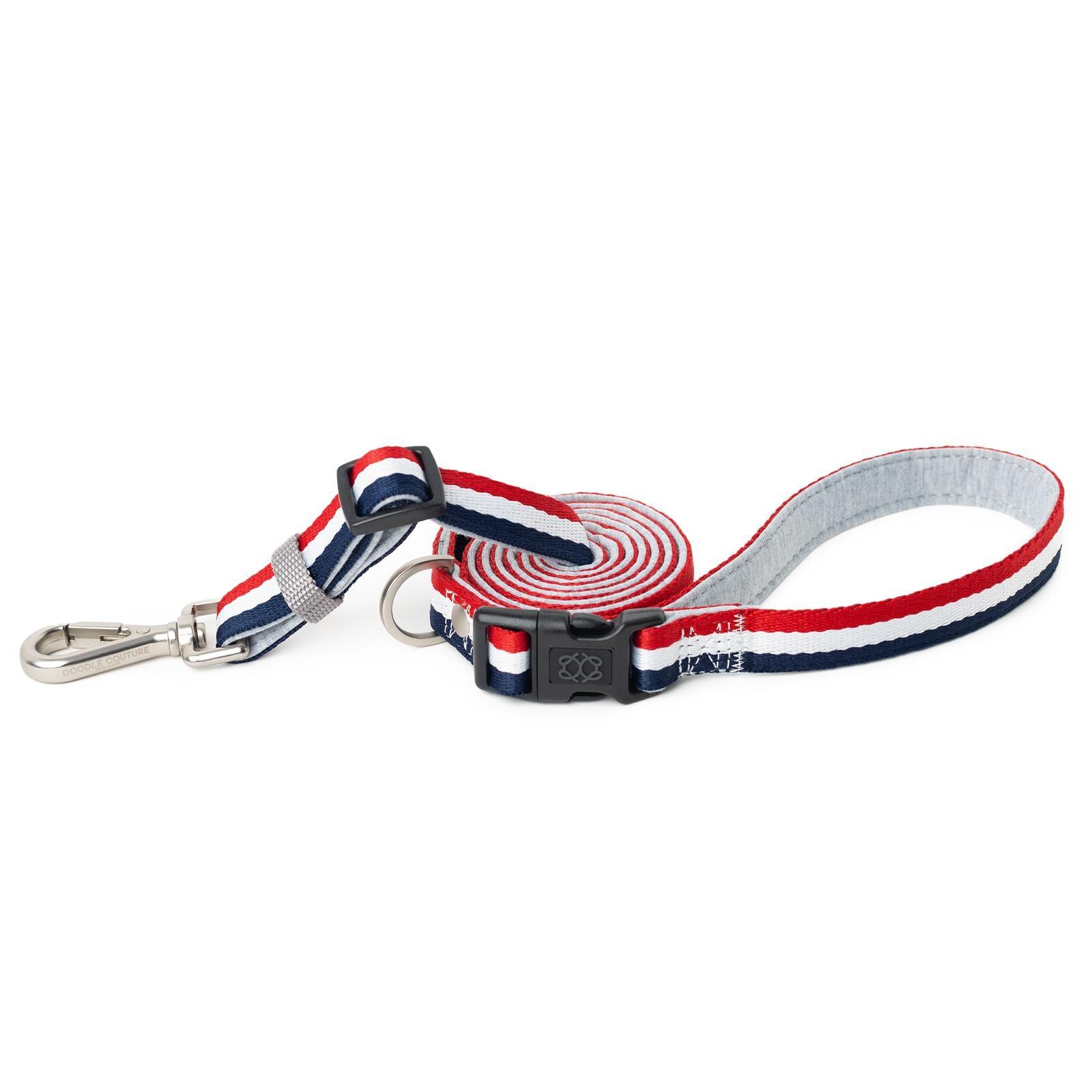 Dogistry City Dog Leash – Champion Gray with Soft Padded Handle, Durable Dogistry Fabric, and Luxe Rose Gold Hardware