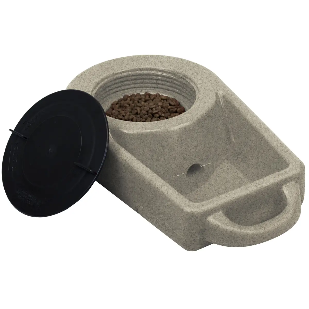 Dakota 283 Dine N Dash Dog Feeding System with Dakota Guard Antimicrobial – Coyote Granite, Dark Granite, Olive & Orange