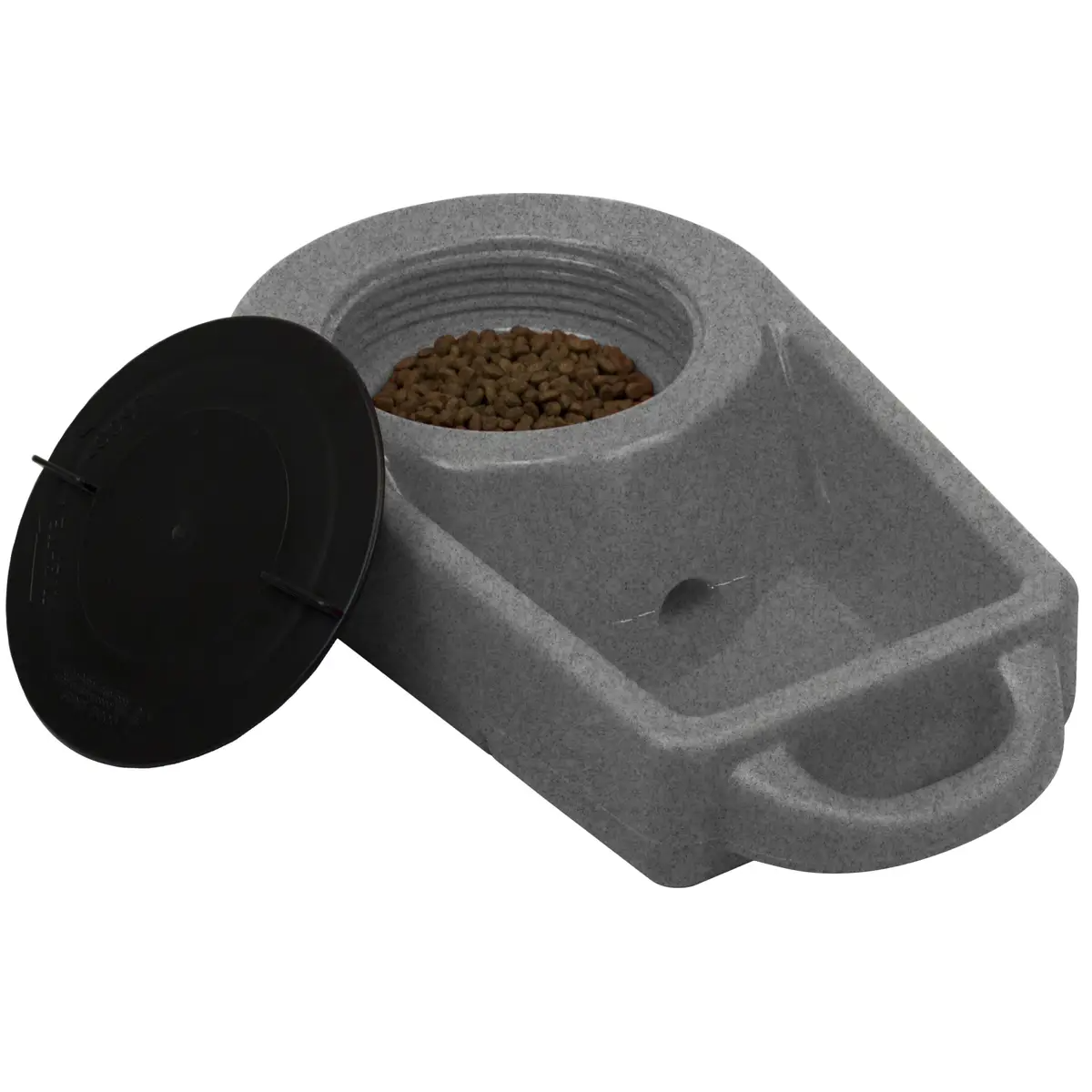 Dakota 283 Dine N Dash Dog Feeding System with Dakota Guard Antimicrobial – Coyote Granite, Dark Granite, Olive & Orange