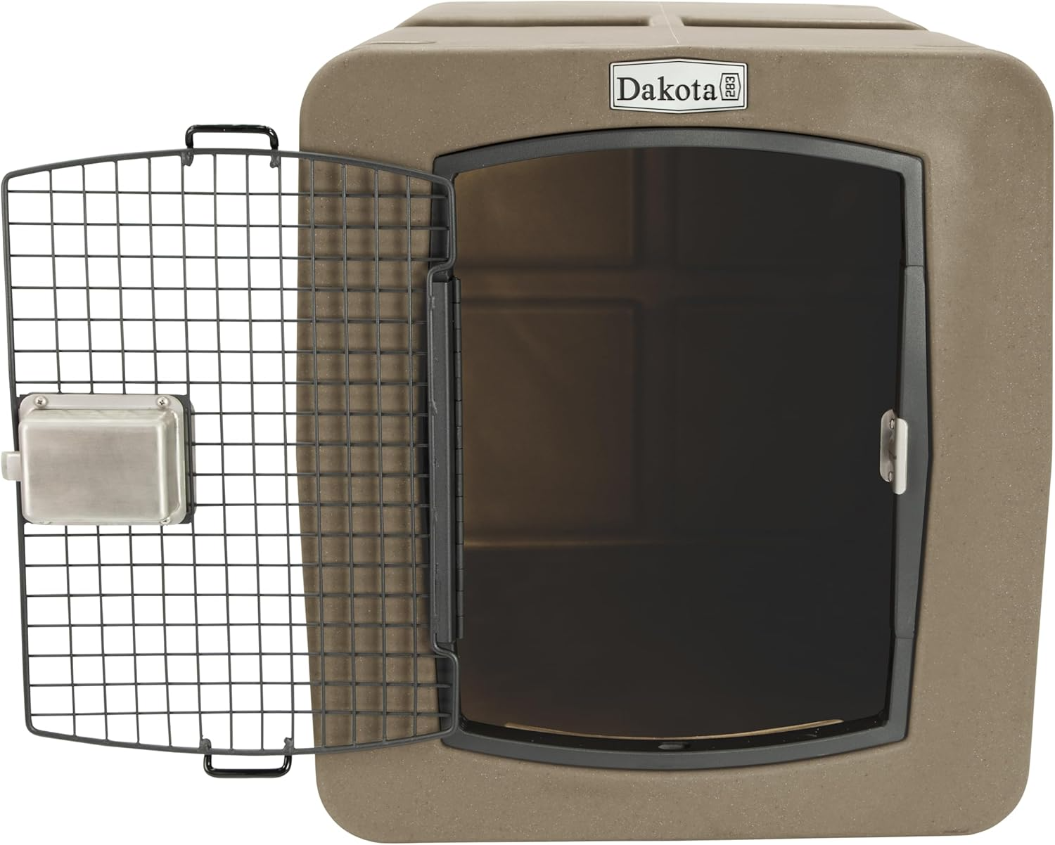 Dakota 283 G3 Large Framed Door Dog Kennel with Dakota Guard Antimicrobial – Coyote Granite & Dark Granite