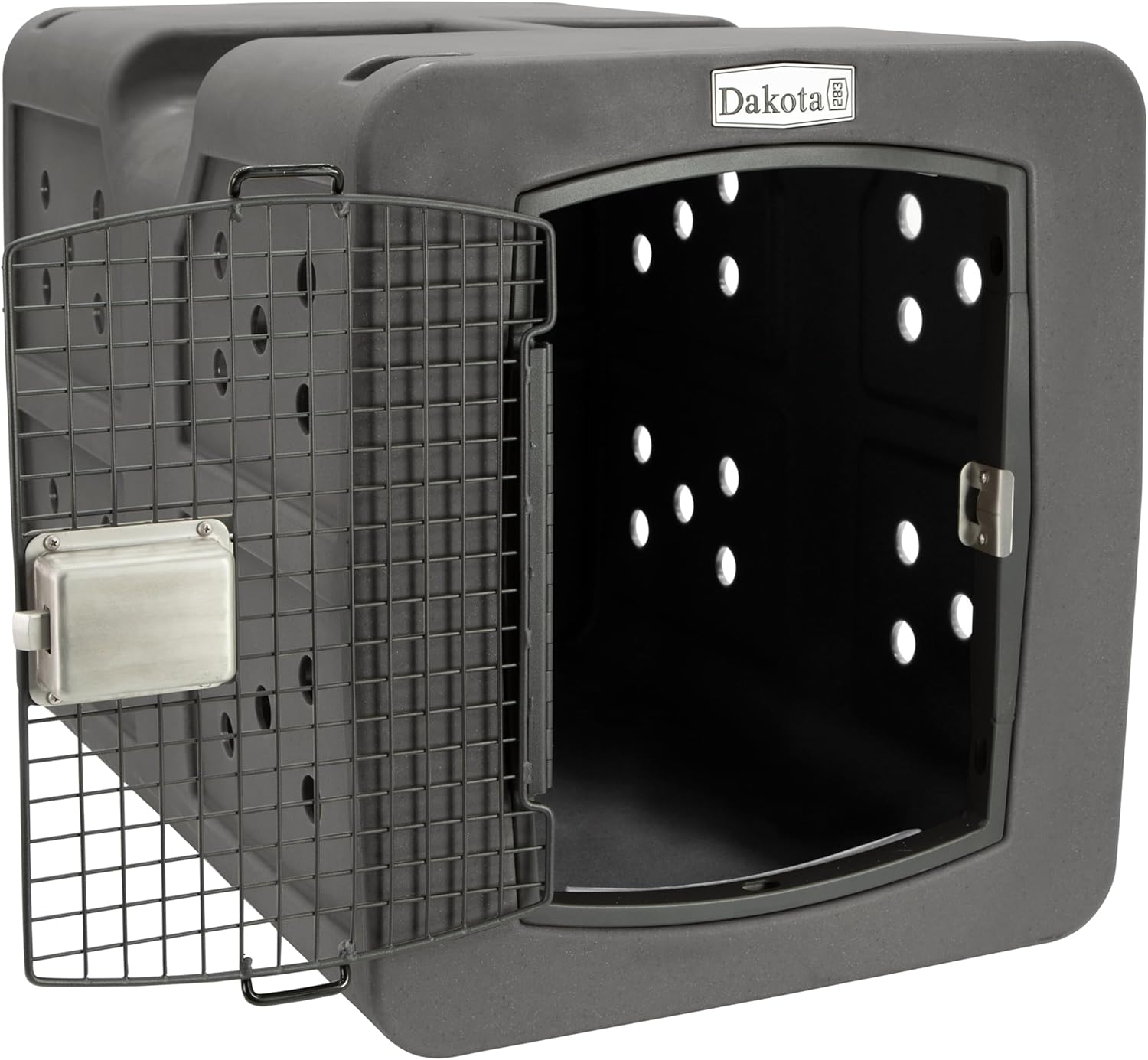 Dakota 283 G3 Large Framed Door Dog Kennel with Dakota Guard Antimicrobial – Coyote Granite & Dark Granite