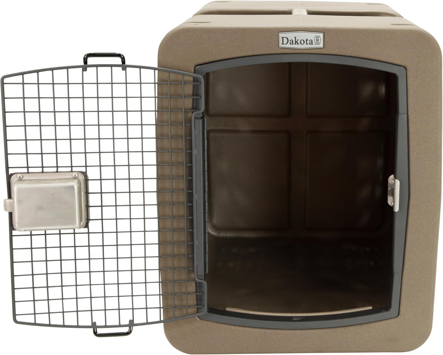 Dakota 283 G3 Medium Framed Door Dog Kennel with Dakota Guard Antimicrobial – Coyote Granite & Dark Granite