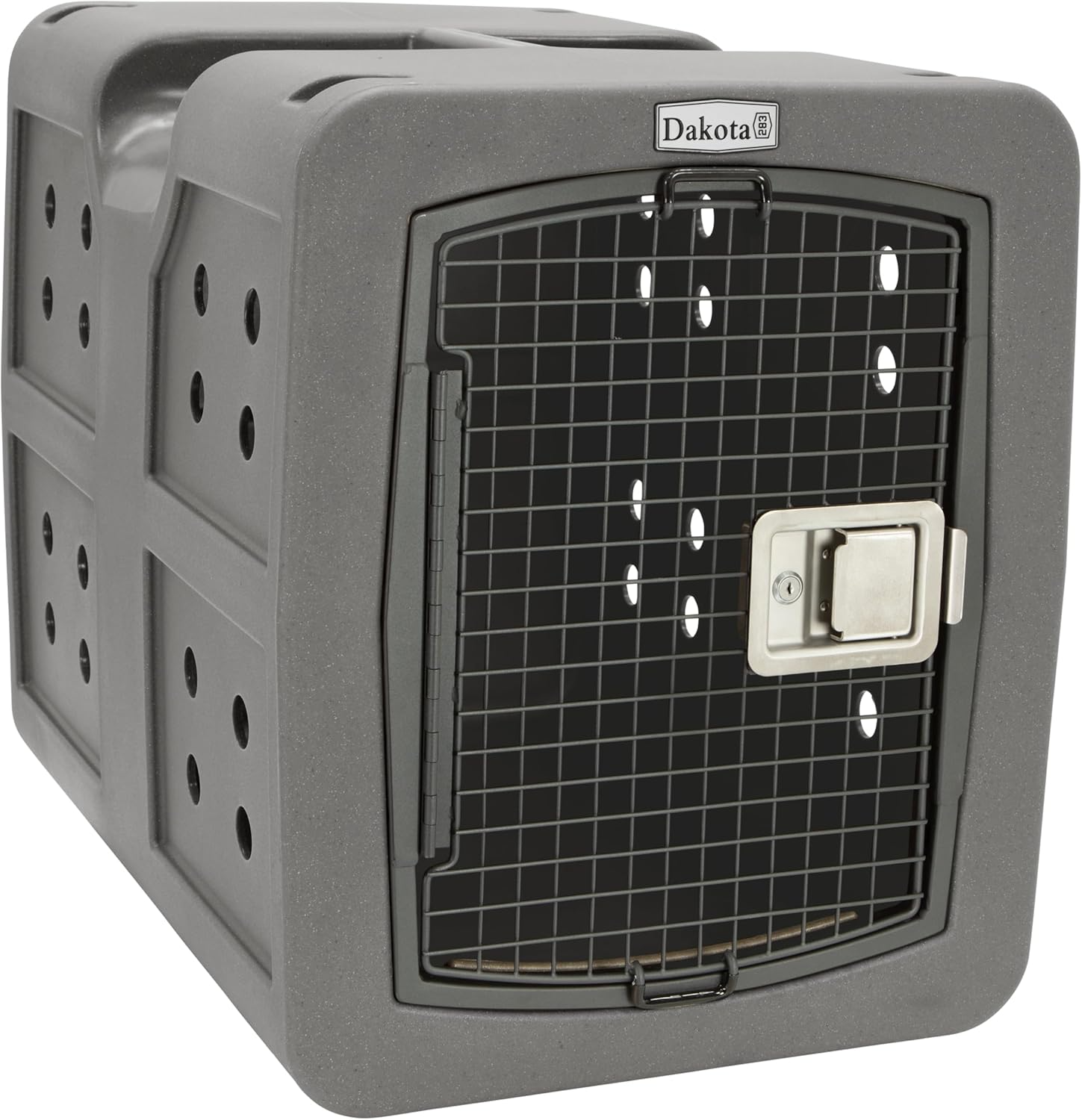 Dakota 283 G3 Medium Framed Door Dog Kennel with Dakota Guard Antimicrobial – Coyote Granite & Dark Granite