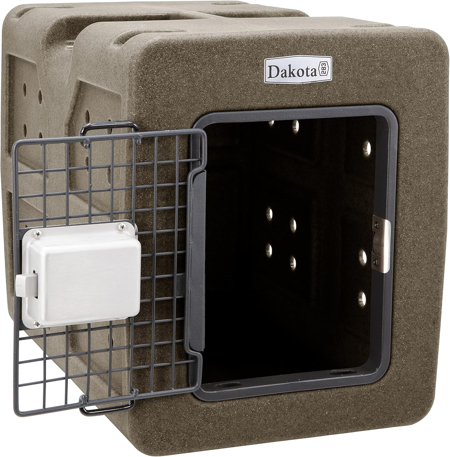 Dakota 283 G3 Small Framed Door Dog Kennel with Dakota Guard Antimicrobial – Coyote Granite & Dark Granite