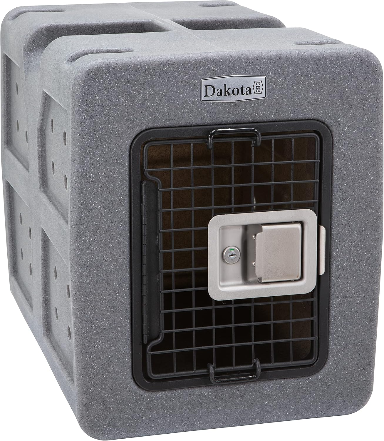 Dakota 283 G3 Small Framed Door Dog Kennel with Dakota Guard Antimicrobial – Coyote Granite & Dark Granite