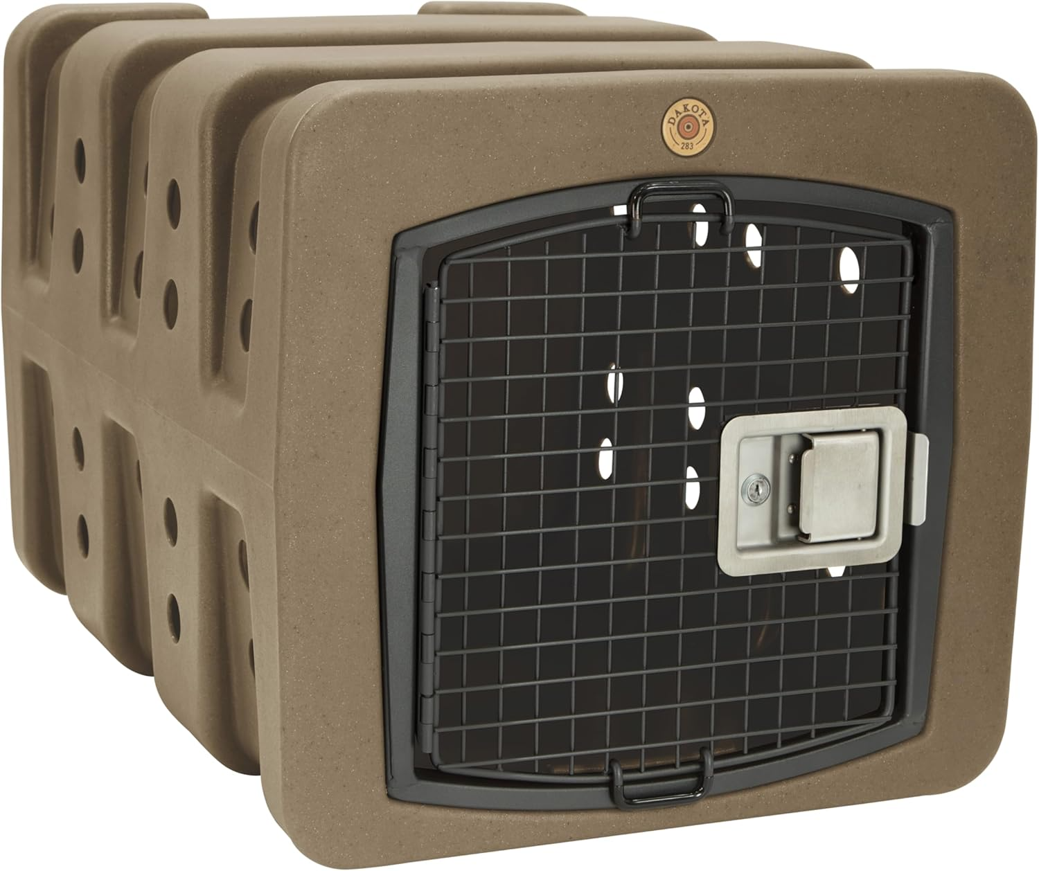 Dakota 283 T1 Dog Kennel with Dakota Guard Antimicrobial – Coyote Granite & Dark Granite