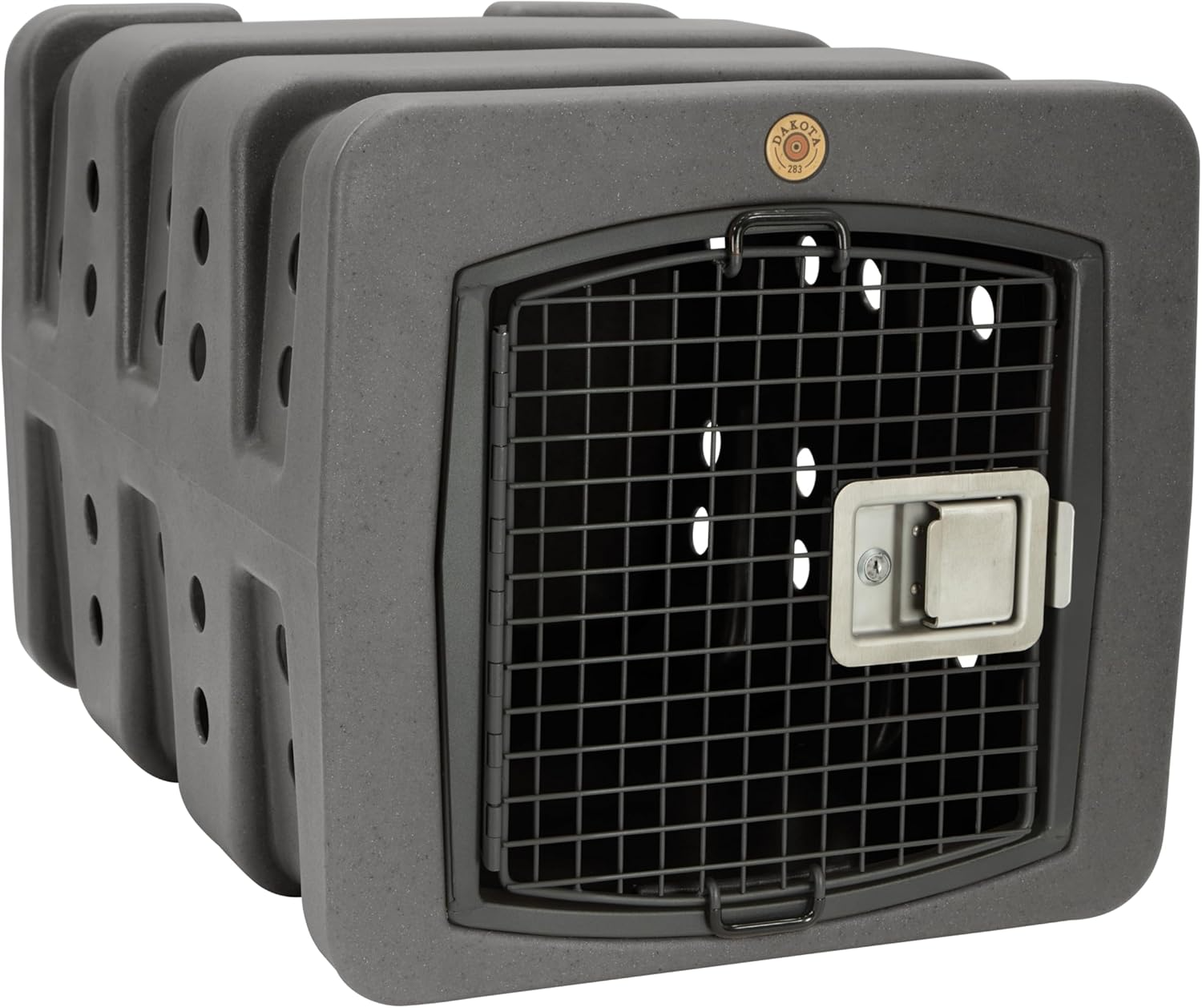Dakota 283 T1 Dog Kennel with Dakota Guard Antimicrobial – Coyote Granite & Dark Granite