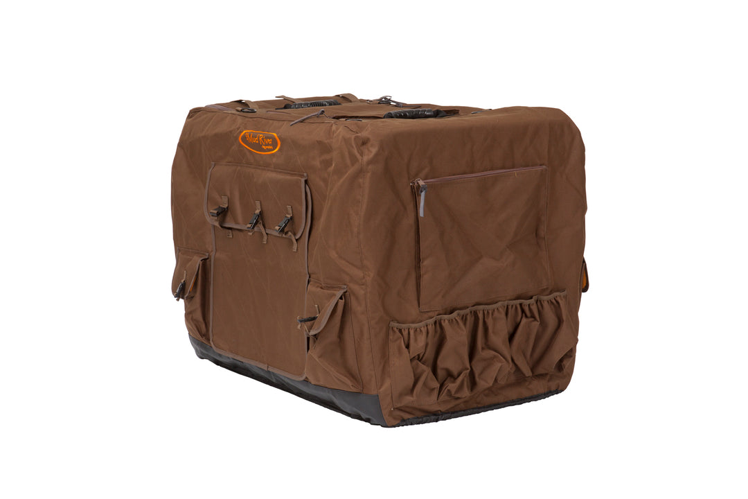 Mud River Dixie Insulated Dog Crate Cover , Brown – Large, X-Large & Extended Large