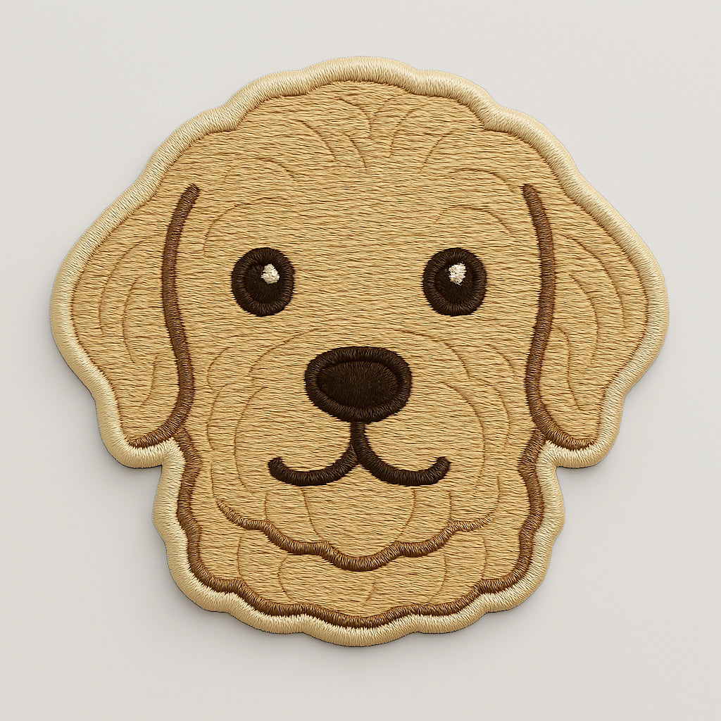 Nooee Pet Dog Breed Face Patch – Set of 9 Embroidered Self-Adhesive Dog Face Designs, Peel-and-Stick, Reusable on Felt or Fabric, Fits Nooee Pet Teepees & Mats, 2–2.5” Wide