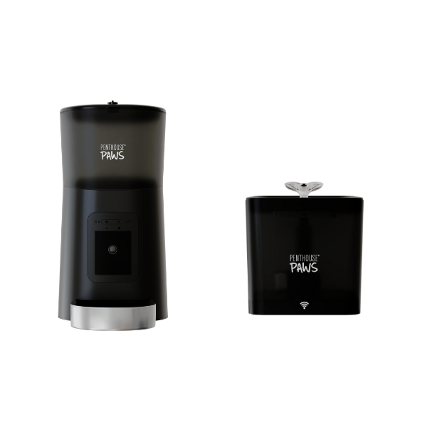 Smart HD Pet Feeder & Water Fountain Set – Automatic WiFi Pet Feeder with 1080p Camera, 6L Food Storage & 2.2L BPA-Free Fountain with 5-Level Filtration