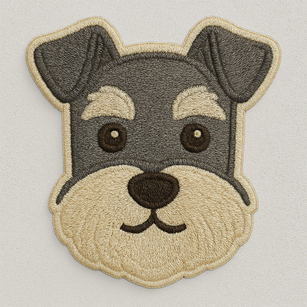 Nooee Pet Dog Breed Face Patch – Set of 9 Embroidered Self-Adhesive Dog Face Designs, Peel-and-Stick, Reusable on Felt or Fabric, Fits Nooee Pet Teepees & Mats, 2–2.5” Wide