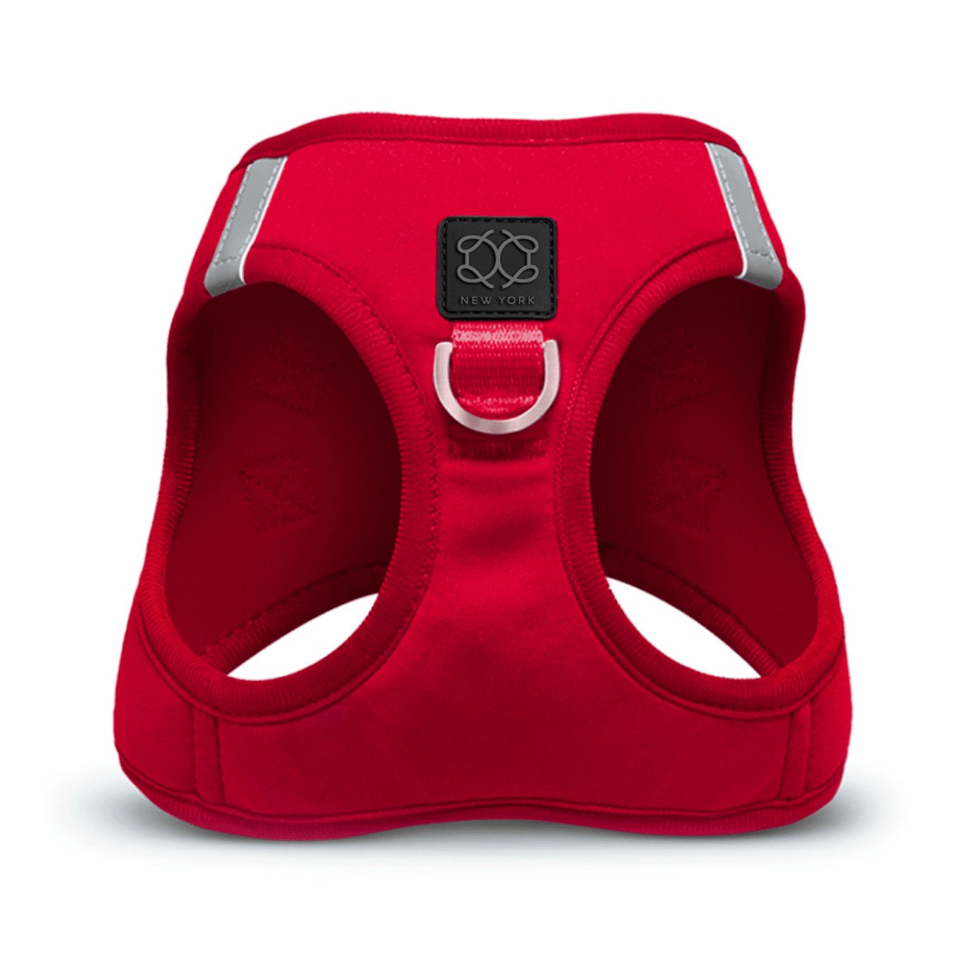 Dogistry SoHo No-Pull Step-In Dog Harness – Iconic Red with Front D-Ring, Adjustable Velcro & Buckle Closures, Escape-Resistant Luxury Design