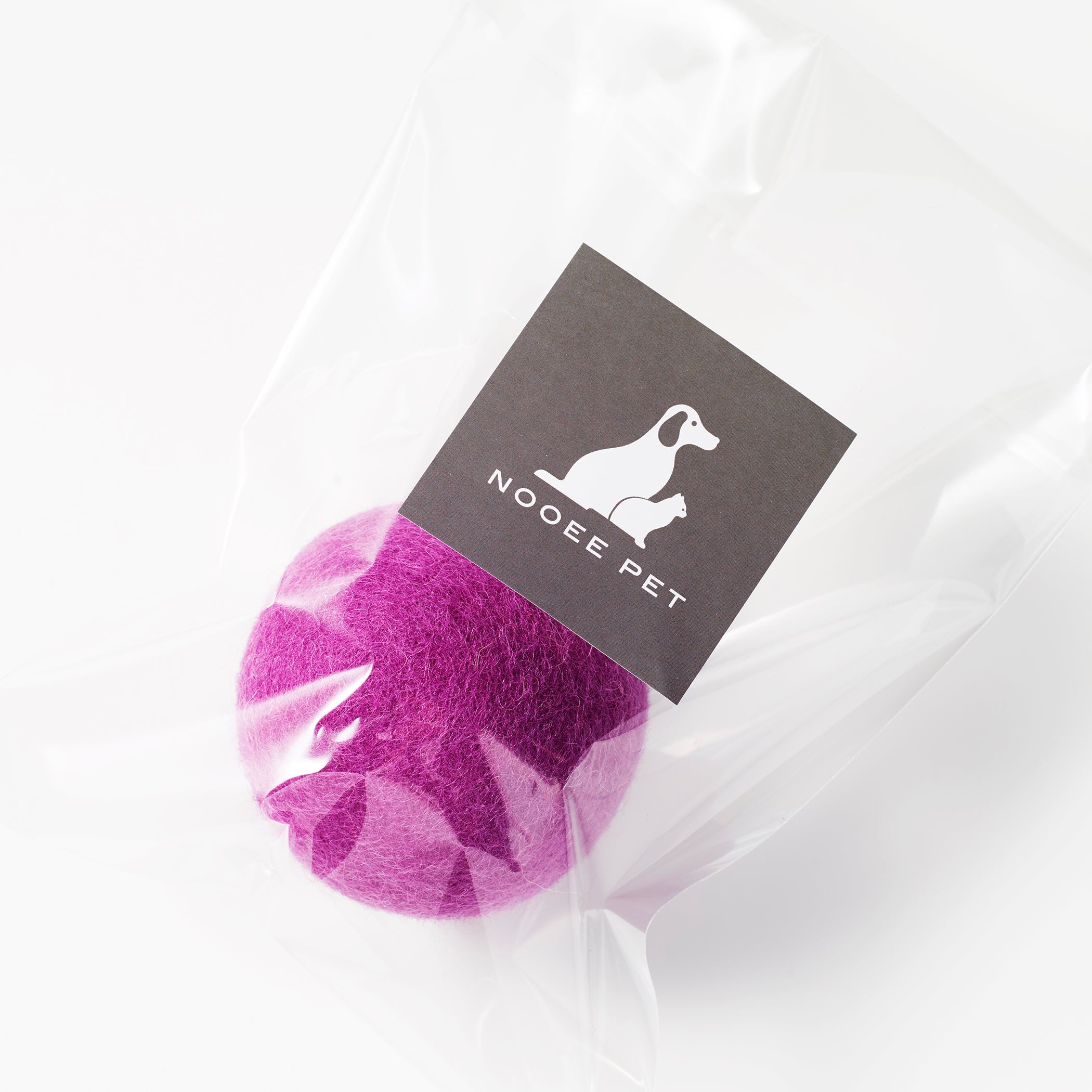 Nooee Pet Wool Toy Ball (6CM) – 100% Natural Handmade Wool Ball for Dogs & Cats, Eco-Friendly, Chemical-Free, 6cm Diameter