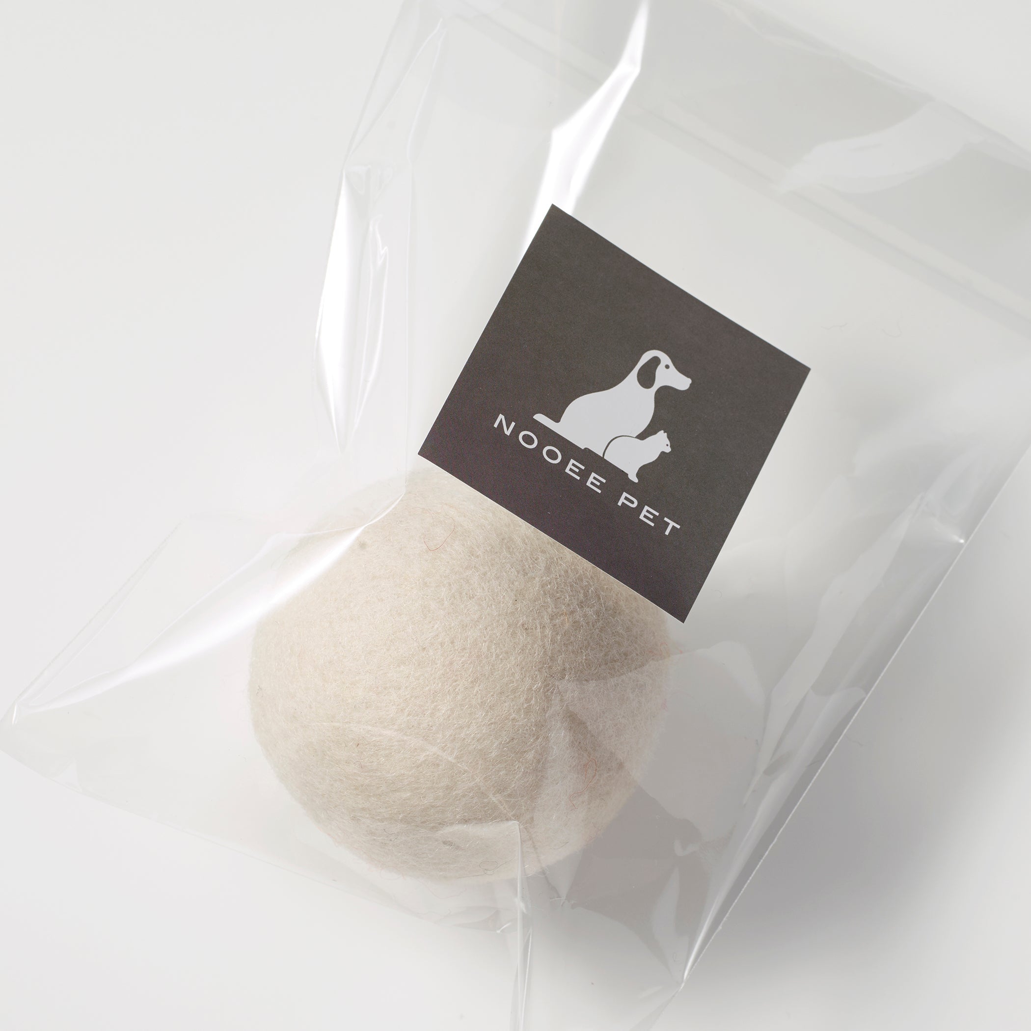 Nooee Pet Wool Toy Ball (6CM) – 100% Natural Handmade Wool Ball for Dogs & Cats, Eco-Friendly, Chemical-Free, 6cm Diameter