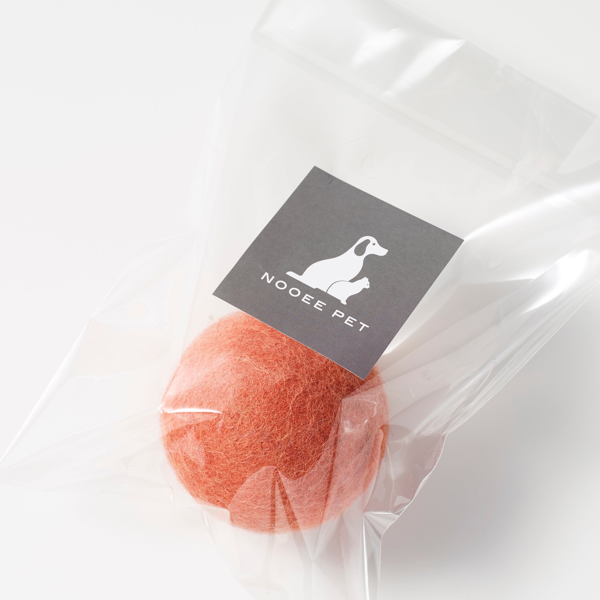 Nooee Pet Wool Toy Ball (6CM) – 100% Natural Handmade Wool Ball for Dogs & Cats, Eco-Friendly, Chemical-Free, 6cm Diameter