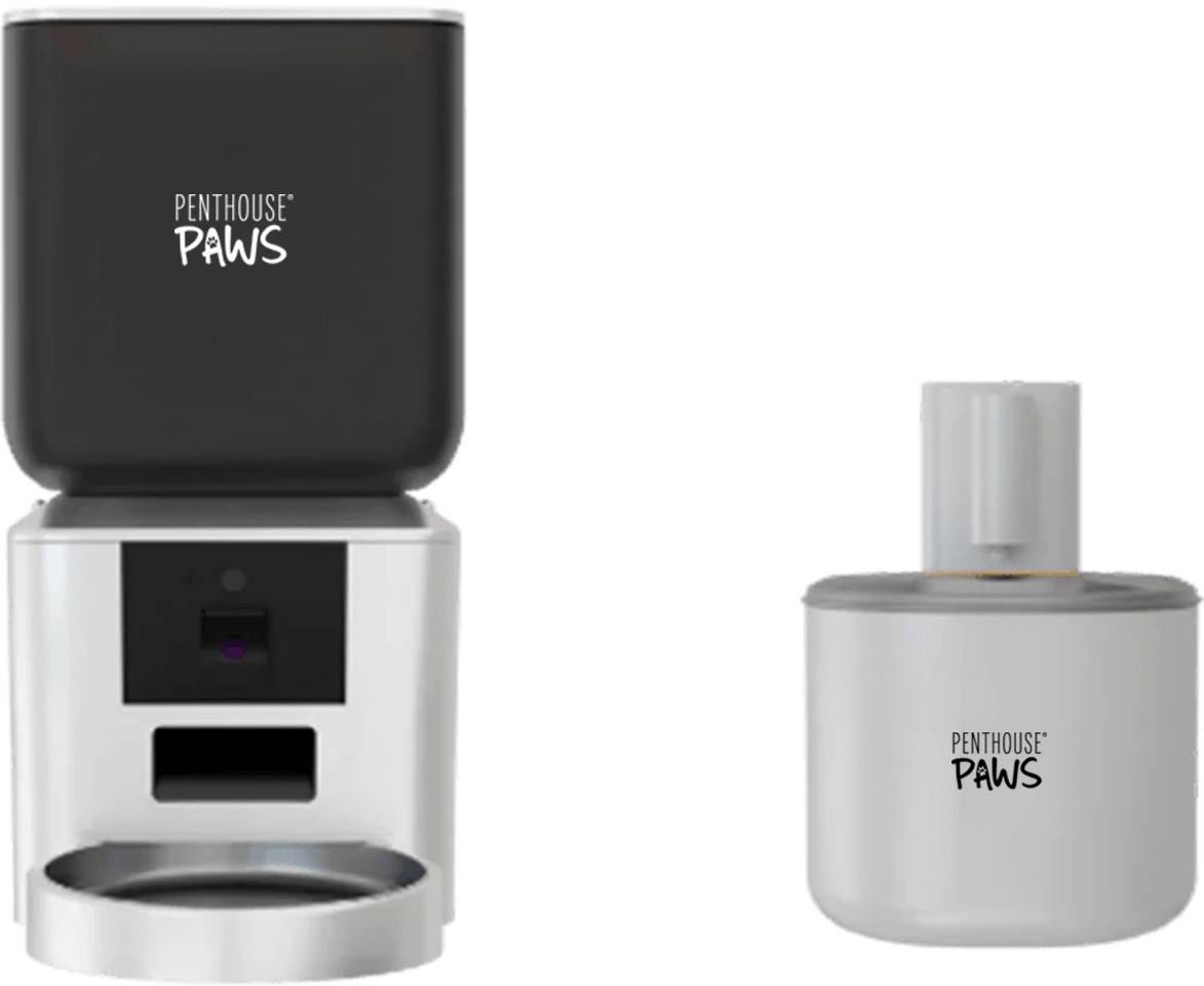 Smart Maxx HD Pet Feeder & Wireless Smart Water Fountain – 7L Auto Feeder with HD Camera & Fresh Pack System + 3.5L Ultra-Filtration Battery-Operated Fountain with App Control & UV Cleaning