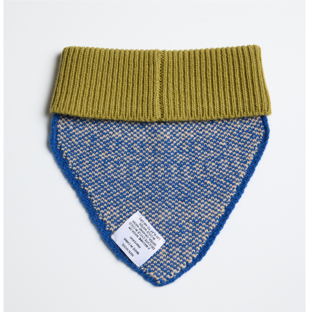 Nooee Pet Wool Neck Warmer – 100% Merino Wool Dog Scarf for Small & Medium Dogs, Lightweight & Warm, Machine Washable, Available in Red or Blue, Sizes S–M