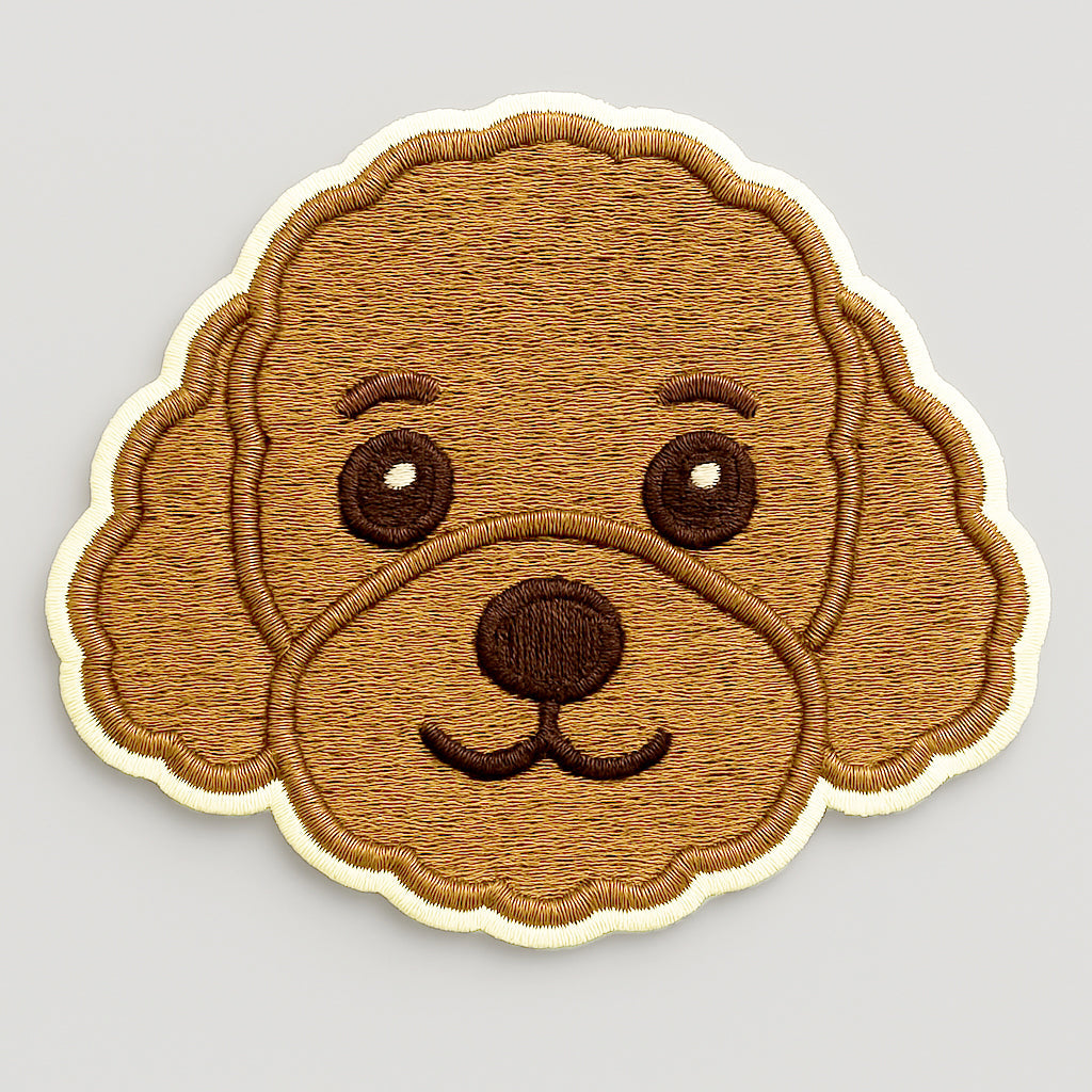 Nooee Pet Dog Breed Face Patch – Set of 9 Embroidered Self-Adhesive Dog Face Designs, Peel-and-Stick, Reusable on Felt or Fabric, Fits Nooee Pet Teepees & Mats, 2–2.5” Wide